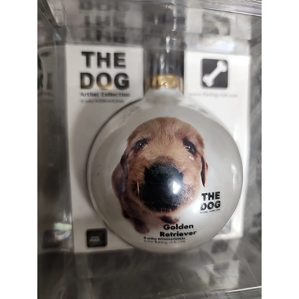 Artlist Collection The Dog Golden Retriever.‎ In Box. Glass Ornament